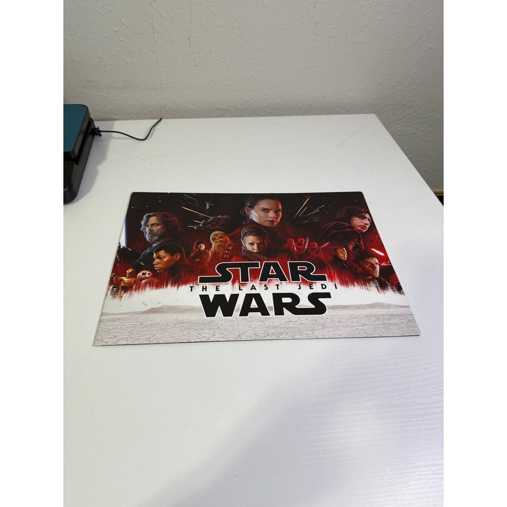 Disney Store Star Wars The Last Jedi Commemorative Lithograph Set 2017 4 Prints